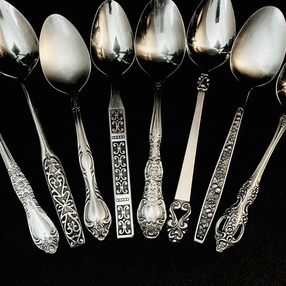 40 Vtg Stainless Flatware Mismatched Japan EKCO National Interpur Oneida Mixed